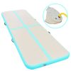 Inflatable Gymnastics Mat with Pump 236.2"x39.3"x3.9" PVC Green