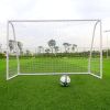8' x 5' Soccer Goal Football W/Net Straps Anchor Ball Training Sets With Frame