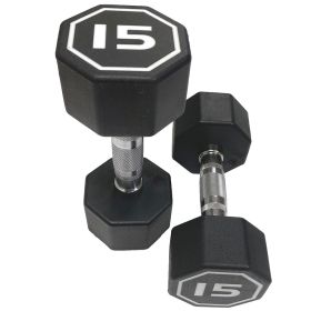 15LB×2 pieces per package apollo Dumbbell for both commercial and home usage High-end Coated Octagon Dumbbell