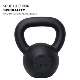 25lb×1piece Powder Coated Cast Iron Kettlebell for Men and Women's Gym, Same Family Kettlebell
