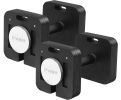 Square Dumbbell 9 in 1 Free Adjustable Dumbbells Set Two 50LBS square Dumbbells 9 in 1 Free Weights for Multi weight Options Quick-Lock Adjustable Dum