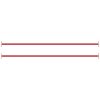 Turning Bars 2 pcs 49.2" Steel Red