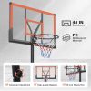 Basketball Hoop 5.73-10FT Height Adjustable Portable Basketball Goal for Indoor Outdoor Basketball Stand 44in Backboard with Wheels Orange