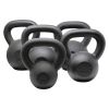 30lb×1piece Powder Coated Cast Iron Kettlebell for Men and Women's Gym, Same Family Kettlebell