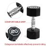 20LB×1pieces per package apollo Dumbbell for both commercial and home usage High-end Coated Octagon Dumbbell