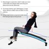 Integrated-Style Folding Weight Bench Adjustable Sit-up Board Workout Slant Bench