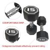 15LB×2 pieces per package apollo Dumbbell for both commercial and home usage High-end Coated Octagon Dumbbell