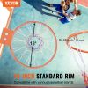 VEVOR Basketball Rim, Wall Door Mounted Basketball Hoop, Heavy Duty Q235 Basketball Flex Rim Goal Replacement with Net