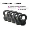 30lb×1piece Powder Coated Cast Iron Kettlebell for Men and Women's Gym, Same Family Kettlebell