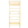 Wooden Swedish Ladder, Stall Bars Set for Physical Therapy & Gymnastics (with Adjustable Pull-up Bar)