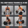 VEVOR Olympic Trap Bar, 500 LBS Olympic Hex Barbell Trap Bar, 55.7" Squat Deadlift Barbell
