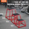 VEVOR Plyometric Jump Boxes, 12/18/24 Inch Plyo Box, Platform and Jumping Agility Box