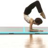Inflatable Gymnastics Mat with Pump 196.8"x39.3"x3.9" PVC Green