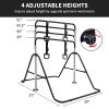 Black Multi-Functional Adjustable Height Children's Horizontal Gymnastic Bar With Bear Rings