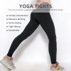 Women TIK Tok Leggings Bubble Textured Butt Lifting Yoga Pants Black X-large