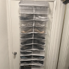 Over The Door 26 Shelf Mesh Shoe Organizer Light Gray