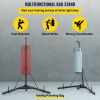VEVOR Heavy Bag Stand Free Standing Punching Punch Bracket Station Boxing Stand Height Adjustable Folding Boxing Bag Stand for Home Fitness (Heavy Bag