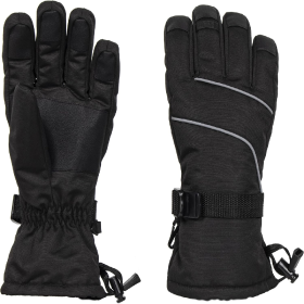 Only Supports Self Pickup  Women's Ski Gloves Waterproof Insulated Snow Gloves With Touch Screen (Option: Black Large)