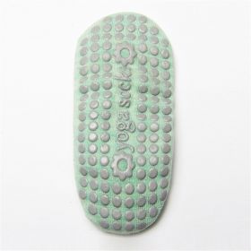 Yoga Grip Bottom Socks, Breathable Comfortable Toe Split Pilates Socks With Non-Slip Cushion (Color: Green)