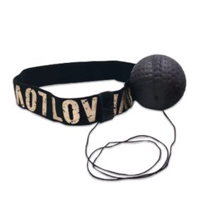 Boxing Speed Ball; Head-mounted PU Punch Ball MMA Sanda Training; Hand Eye Reaction; Home Sandbag Muay; Thai Boxer Fitness Equipment (Material: PU, Color: Black Set)