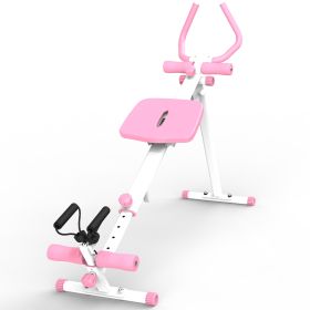4-in-1 Ab Workout Exercise Equipment Rowing Machine Leg Press Machine Ab Glider Machine Roman Chair Fitness Equipment for Ab Workout Core Strength Tra (Color: as Pic)