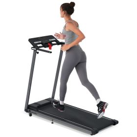 NEW Folding Treadmills Walking Pad Treadmill for Home Office -2.5HP Walking Treadmill With Incline 0.5-7.5MPH 265LBS Capacity Treadmill for Walking Ru (Material: Metal, Color: Black)