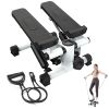 Mini Steppers for Exercise Mini Stair Stepper for Home with Resistance Bands Stepper with LCD Monitor
