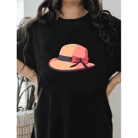 Casual Women's Cotton T-Shirt with Bow Detail - Trendy and Comfortable for Every Season (Style: 3)