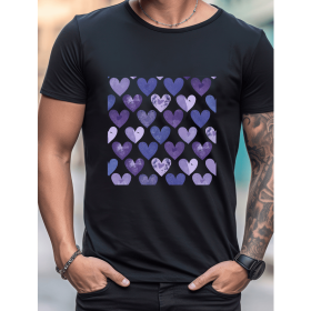 Celebrate in Style with This 100% Cotton Men's Valentine's Day Tee (Style: 298)