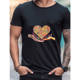 Celebrate in Style with This 100% Cotton Men's Valentine's Day Tee (Style: 289)