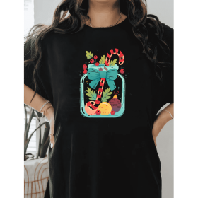 Casual Women's Cotton T-Shirt with Bow Detail - Trendy and Comfortable for Every Season (Style: 432)