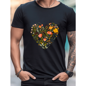 Celebrate in Style with This 100% Cotton Men's Valentine's Day Tee (Style: 169)