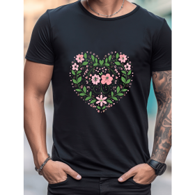 Celebrate in Style with This 100% Cotton Men's Valentine's Day Tee (Style: 179)