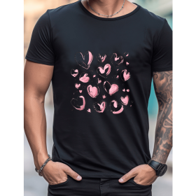Celebrate in Style with This 100% Cotton Men's Valentine's Day Tee (Style: 380)