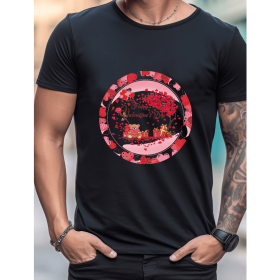 Celebrate in Style with This 100% Cotton Men's Valentine's Day Tee (Style: 420)