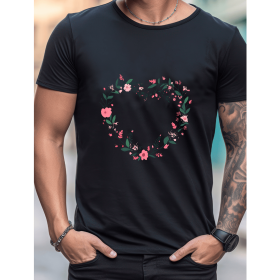 Celebrate in Style with This 100% Cotton Men's Valentine's Day Tee (Style: 362)