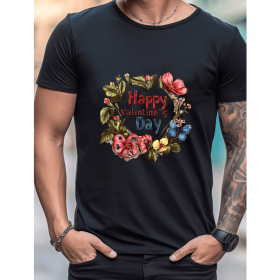 Celebrate in Style with This 100% Cotton Men's Valentine's Day Tee (Style: 399)