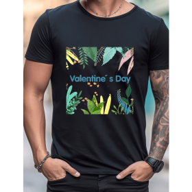 Celebrate in Style with This 100% Cotton Men's Valentine's Day Tee (Style: 394)