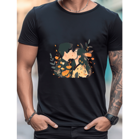 Celebrate in Style with This 100% Cotton Men's Valentine's Day Tee (Style: 365)