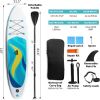 Stand Up Paddle Board 126"×32"×6" Extra Wide Thick Sup Board with Premium Sup Accessories & Backpack, Non-Slip Deck, Leash, Adjustable Paddle