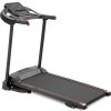 Compact Easy Folding Treadmill Motorized Running Jogging Machine With Audio Speakers And Incline Adjuster