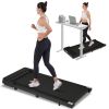 Walking Pad Under Desk Treadmill for Home Office -2.5HP Walking Treadmill 0.6-4MPH 300LBS Capacity Treadmill for Walking Running Remote Control Batter