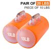 Water Filled Training Weights Set, Travel Weights, Adjustable Weights Dumbbells to 4 Lbs/Pair, for Strength Training