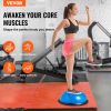 VEVOR Half Exercise Ball Trainer, 23 inch Balance Ball Trainer, 660lbs Capacity Stability Ball, Yoga Ball with Resistance Bands & Foot Pump