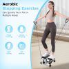Mini Steppers for Exercise Mini Stair Stepper for Home with Resistance Bands Stepper with LCD Monitor