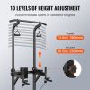 VEVOR Power Tower Dip Station, 10-Level Height Adjustable Pull Up Bar Stand